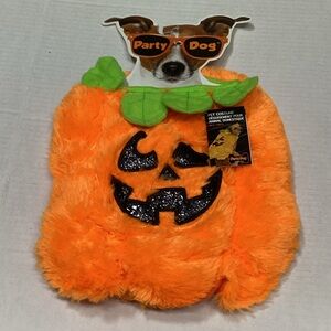 Orange Pumpkin Halloween  Costume for pets.